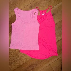 Old Navy Hot Pink and Light Pink Tank Top Bundle